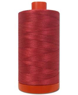 Aurifil Mako Cotton Thread Solid 50wt 1422yds Red Peony - Image 2